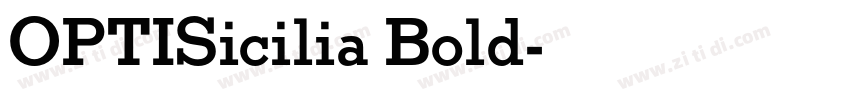 OPTISicilia Bold字体转换